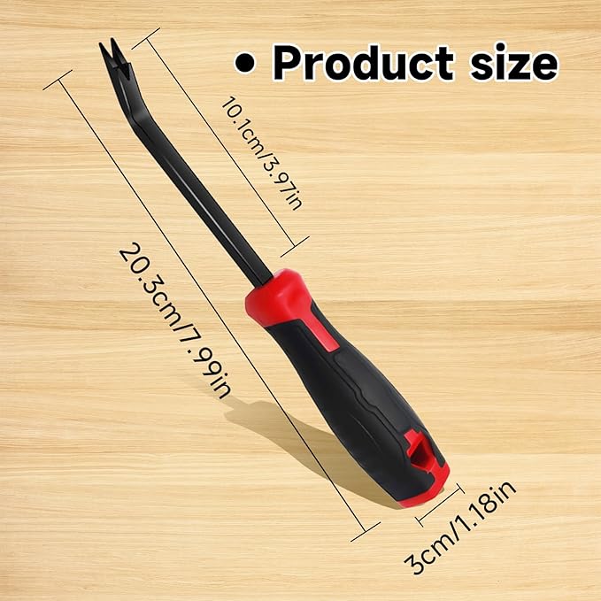 Staple Remover, Heavy Duty Staple Remover Tool,Upholstery Stapler Remover for Carpet,Wood,Floor, Furniture, Construction, Industrial Staple Lifter Removes Flooring, Carton Box Staples(Red/Black)