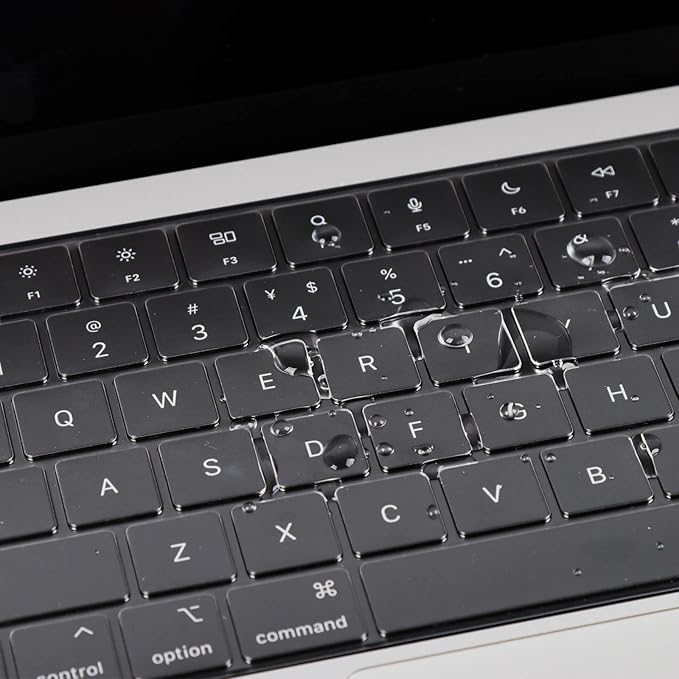 Ultra Thin Clear Keyboard Cover Skin Protector for MacBook Air 13" 15" (2022-2024) MacBook Pro 14" 16" (2021-2024)