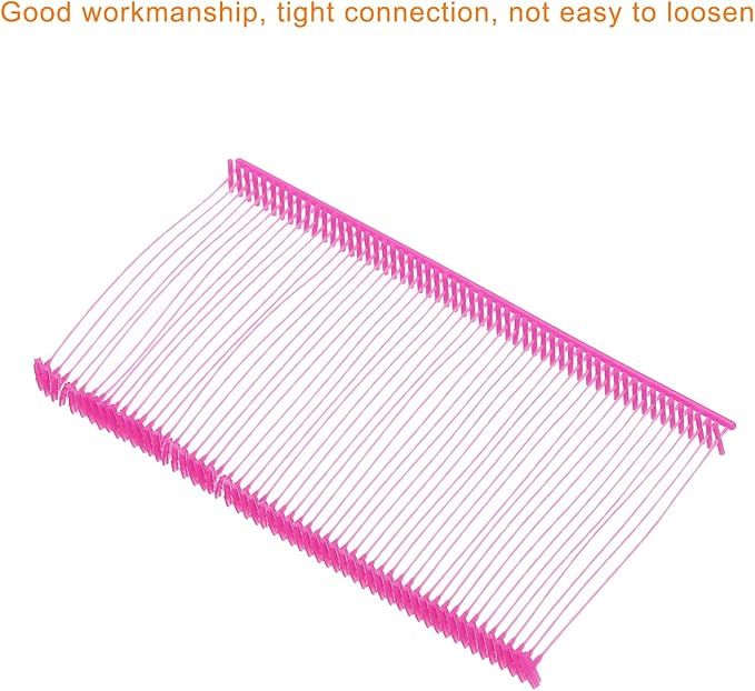 MECCANIXITY Standard Tagging Fasteners,Plastic Regular,Standard Label Gun Price Tagging Barbs for Garment Price Tag Label Tagging Barbs 50mm/2 Inch,Pack of 1000 Rose Red