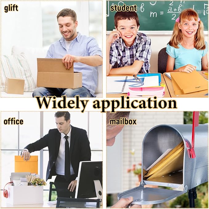 Ctosree 120 Pcs Manilla Envelopes Clasp Envelopes Bulk Brown Kraft Catalog Letter with Clasp Closure and Gummed Seal 28lb Heavyweight Paper (6 x 9 Inch)