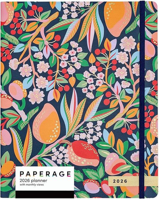 PAPERAGE 2026 Monthly Planner, 12 Months (January 2026 - December 2026), 8 in x 10 in, 2026 Planner with Large Monthly Spreads & Calendar Views, Note Pages, To Do Lists & Trackers, – Cherry Blossom