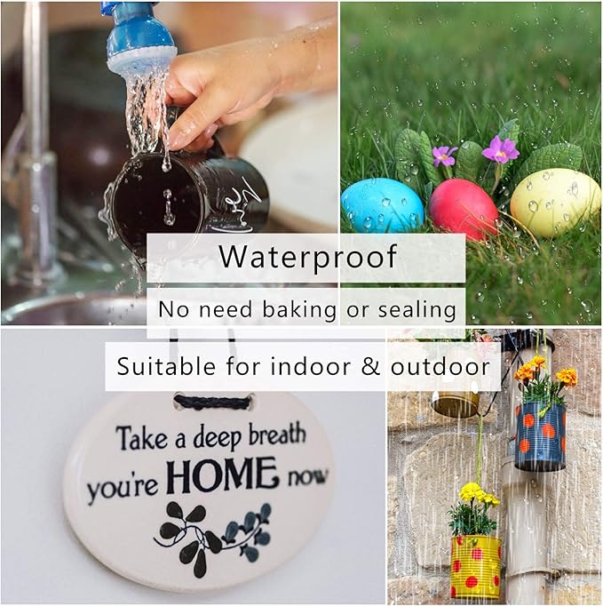 White Paint Pens Markers - 12 Pack Oil Based Permanent Marker, Medium Tip, Never Fade, Quick Dry, Waterproof Paint Pen for Rocks Painting, Wood, Fabric, Plastic, Canvas, Glass, Metal