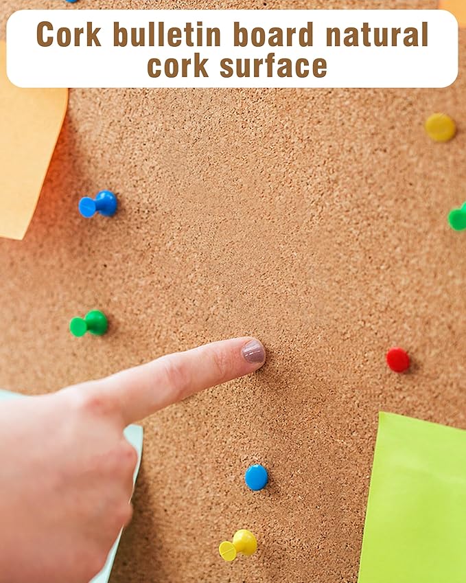 28"x26" Enclosed Bulletin Board, Lockable Weather-Resistant Aluminum Cork Noticeboard for School & Office, Silver Frame w/Cork