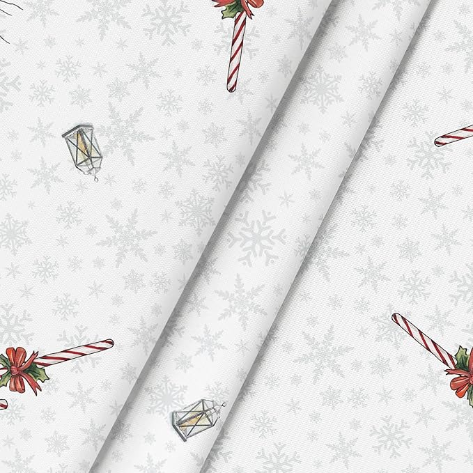 Horaldaily Christmas Tablecloth 60×60 Inch Round, Winter Snowman House Christmas Trees Whirte Washable Table Cover for Party Picnic Dinner Decor