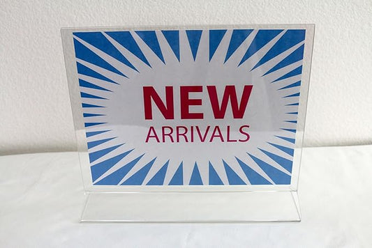 Dazzling Displays 11 x 8.5 Acrylic Sign Holder - Clear Top Load Paper Holder, Acrylic Sign Holder for Offices, Restaurants, and Retail Spaces (Single)