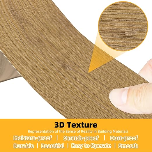 GSCIT Club Wood Grain Repair Tape, 2.4 inch X 250ft Self Adhesive Oak Grain Repair Patch for Tables, Chairs, Baseboards, Doors, Windows, Floors, Handicraft DIY.