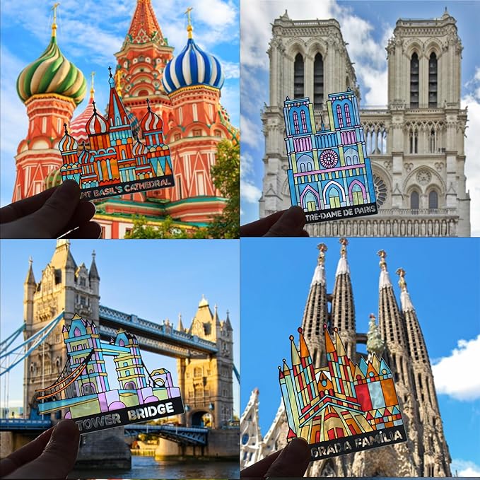 4pcs Metal Bookmarks with Transparent Design, Cute Book Marks for Readers, Aesthetic Book Markers for Kids, Teens, Teachers, Students, Book Accessories Gifts for Book Lovers, Reading Women and Men