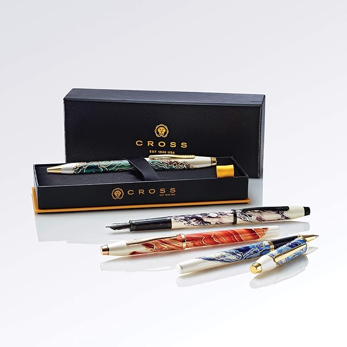 Cross Wanderlust Refillable Ballpoint Pen Presented in a Luxury Gift Box - Medium Point, Black Ink,