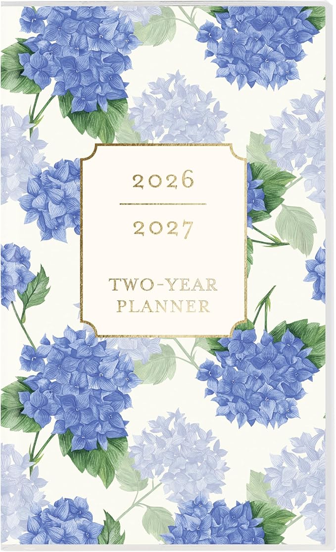 Graphique 2 Year Pocket Planner | 29 Month Organizer, Aug. 2025 – Dec. 2027| Monthly Calendar & Notes Spreads | Marked Holidays | Vintage Floral | 3.75” x 6"