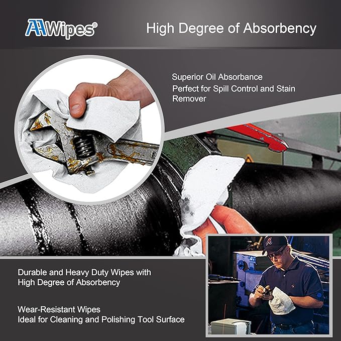 AAwipes Cleanroom Wipes 6" x 6" (Bag of 300 Pcs, Grade A, 68 GSM) Lint Free Wipes Cellulose/Polyester Wipers for Lab, Electronics, Pharmaceutics, Electronics, Printing, Semiconductor etc. (NW06806)