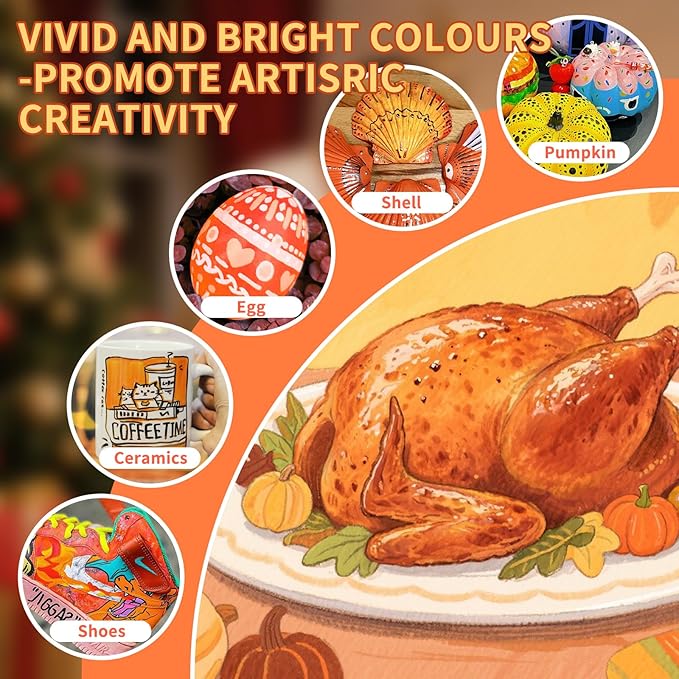 240 Colors Acrylic Paint Markers, Soft Brush Tip Acrylic Markers Set, Paint Pens for Wood, Fabric, Canvas, Glass, Stone, Canvas, Rock Painting and DIY Crafts Art Supplies