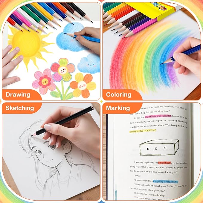 Colored Pencils Bulk 432 Count, Pre-Sharpened Color Pencils for Kids and Adults, 32 Packs Color Pencil Set 12 Colors, Bulk Art Supplies for Teachers, Back to School Supplies, Classroom Prizes