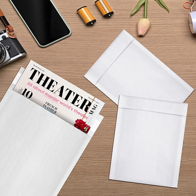 ABC PACK & SUPPLY White Kraft Bubble Mailer Envelopes, 8.5 x 11 Inches. 400 Pack Mail Padded Envelopes Self Seal. Kraft Bubble Mailers. Tear-Resistant Mailing Envelope Padded. Sturdy Paper Mailer