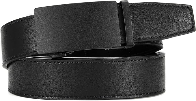 CHAOREN Mens Belt Leather Ratchet Belt - Customizable Fit, Effortless Style (35mm)