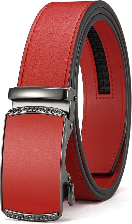 CHAOREN Mens Belt Leather Ratchet Belt - Customizable Fit, Effortless Style (35mm)