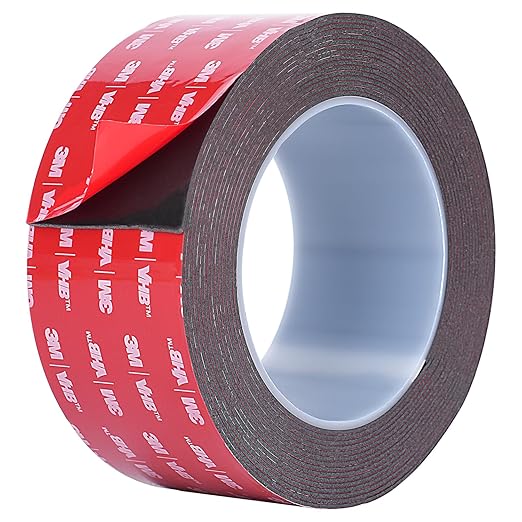 Double Sided Tape Heavy Duty, Waterproof Mounting Foam Tape, 16.5ft Length, 2.17in Width, High Temperature Resistant Adhesive Tape for Car, LED Strip Light, Office Decor, Made of 3M VHB Tape.