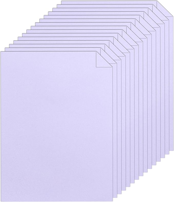 120 Sheets Purple Cardstock 8.5 x 11 Certificate Paper, 92lb Heavyweight Card stock Printer Paper for DIY Card Making, Greeting Cards, Wedding Invitations, Graduations