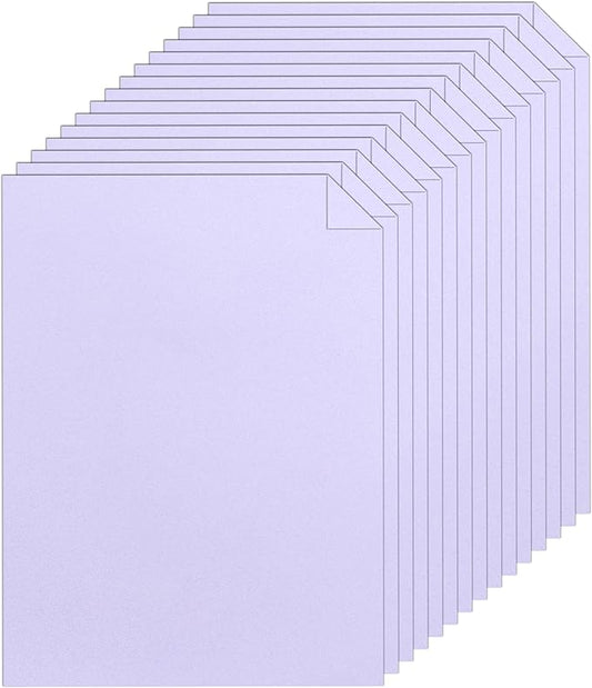 28 Sheets Light Purple Cardstock 8.5 x 11 Crafts Paper, 92lb Heavyweight Paper Card Stock for DIY Cards Making, Birthday Decorations, Greeting Cards, Invitations, Certificates