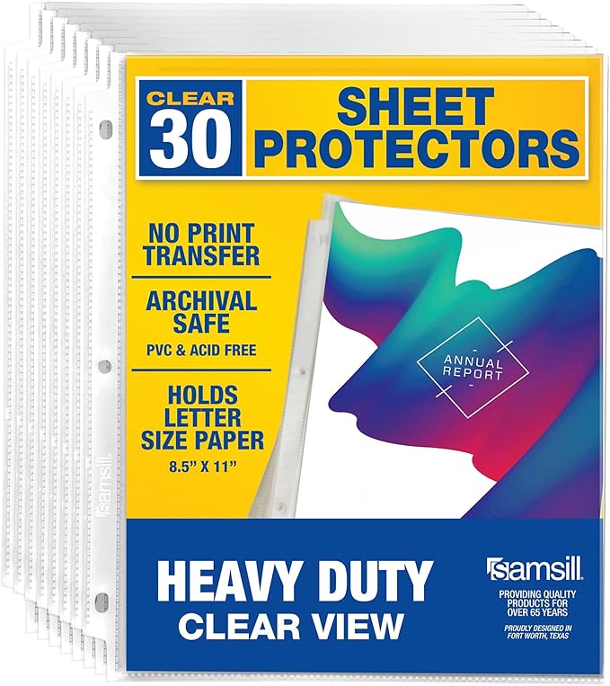Heavy Duty Sheet Protectors