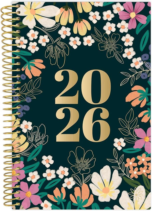 bloom daily planners 2026 Pocket Planner - 4” x 6” - (January 2026 - December 2026) - MINI Weekly/Monthly Agenda Organizer & Calendar Book - Blooming Wildly