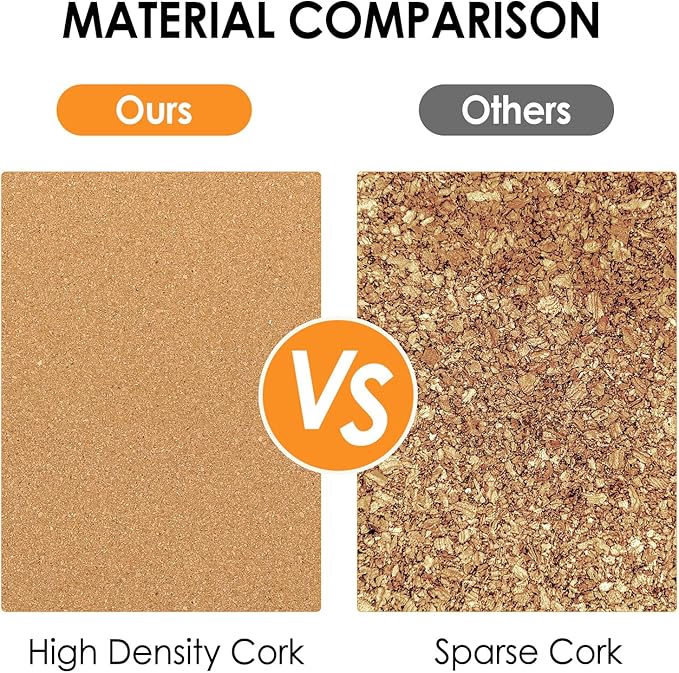 MaxGear Large Cork Board for Wall 60" x 36", 15 Pack Cork Board Tiles with 40 Pushpins & Safe Removable Adhesive Tabs, 12" x 12" Corkboards for Office, School, Home