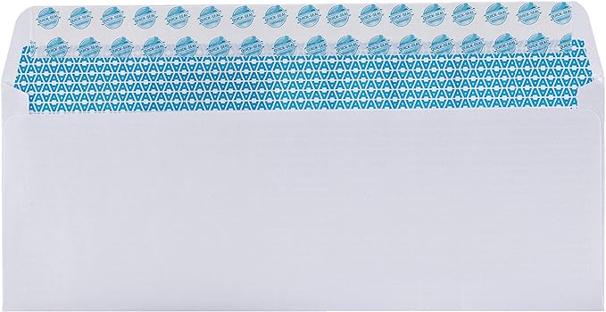 2500#9 Custom Printed Self-Seal Security Envelopes - Personalized with Logo and/or Return Address - Self-Seal, 3-7/8 x 8-7/8 Inches, 2500 Count (7-30138-2500)