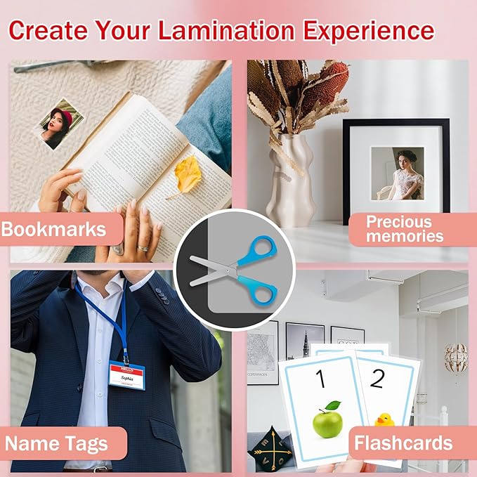 100Pack Legal Size Laminating Sheets 9x14.5inches Thermal Laminating Pouches for Extra Protection 5 Mil Clear Laminator Sheet