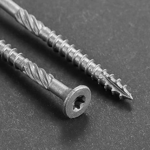#10 * 2-1/4" 304 Stainless Steel Deck Screws, (1450pcs) 15 lbs.Exterior Wood Screws, Rust Resistant epoxy Coated, Bronze, T25 Star Bit