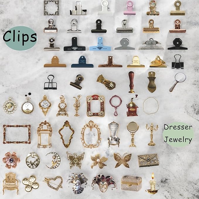 120 Pcs Vintage Scrapbooking Supplies for Junk Journal, Creative DIY Journaling Kit, Thick Cardstock Ephemera Paper for Decoration and Collage