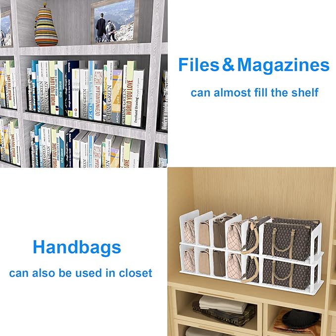 6 Pieces Upright Boards, Accessory Parts of Expandable File Folder Holder, Black