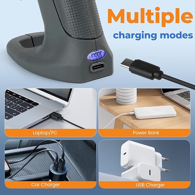 MULWARK Rechargeable Cordless Hot Melt Glue Gun Fast Preheating Mini Glue Gun Kit with 30 Premium Glue Sticks, Nozzle Cap, and Wireless Design for Crafts, DIY Projects & Repairs