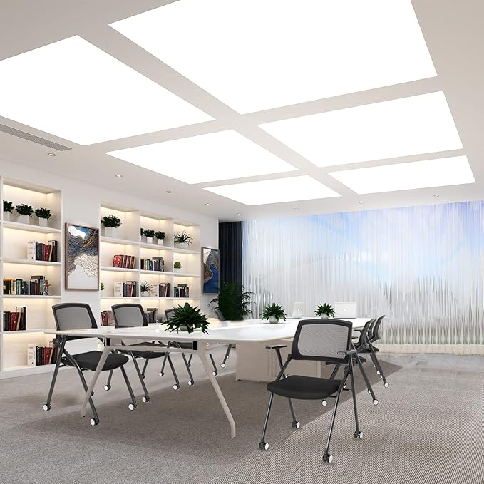 8 Pack Executive Office Chairs with Caster Adjustable Armrest Ergonomic Mid-Back Breathable Mesh Foldable Conference Reception Chair Set for Home School Waiting Room