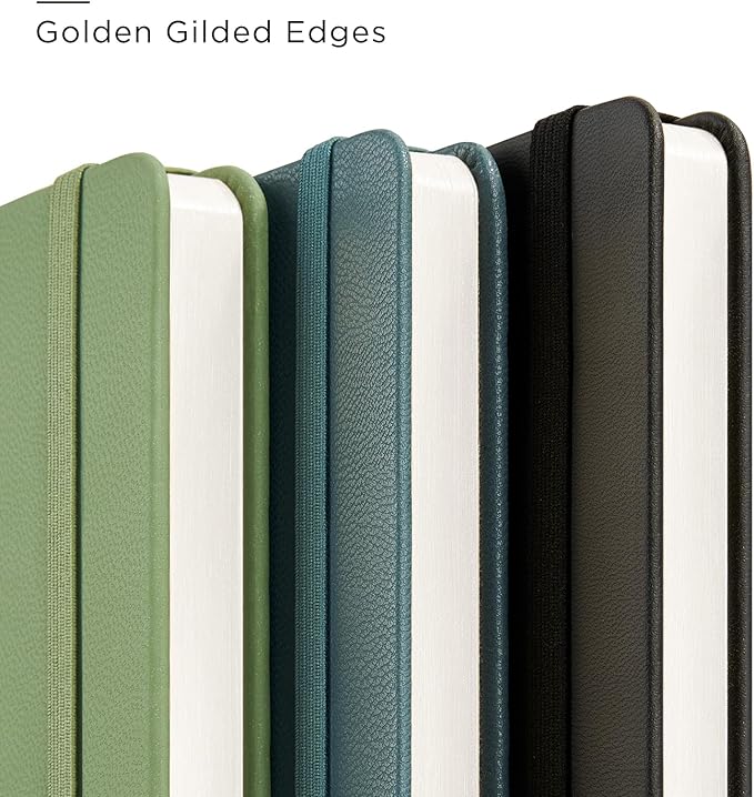 A5 Lined Leather Journal and Pen Set for Women&Men, Gift Box Included, Hardcover Notebook with 160 Pages 100GSM Thick Paper, for Work, Business, School or Home Writing(Light Brown)