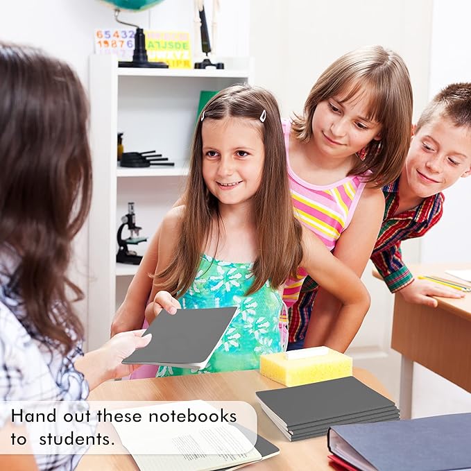 feela 16 Pack Soft Cover Journal Bulk, Lined Notebooks College Ruled for Work for Women Girl Writing, Blank Travel Journal Note Taking Notebook School Business Supplies, 8.2” x 5.5”, A5, Gray