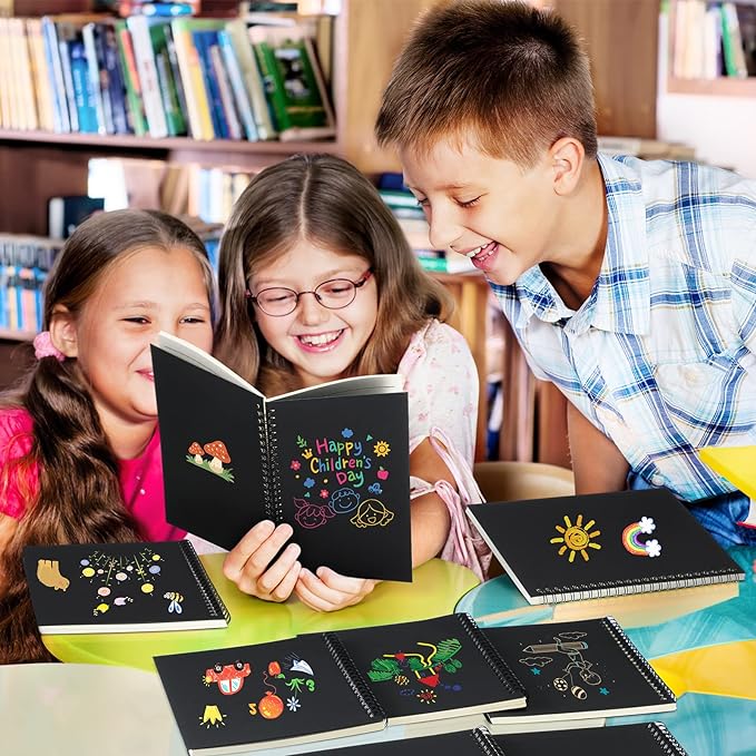 Yahenda 2 Pcs Spiral Notebook Bulk A5 Journal Lined 8.3'' x 5.5'' Writing Composition Paper Small Notepad Subject Notebook for Students Office Business Back to School Supplies (Black,Deep Blue)