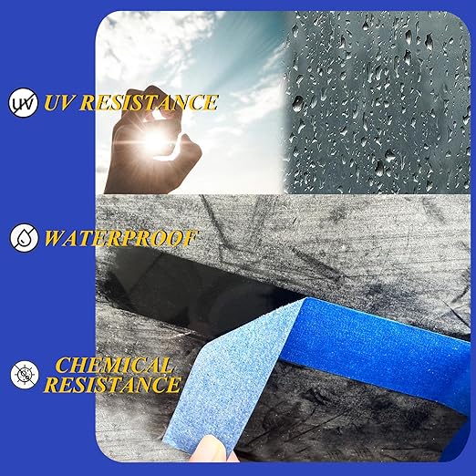 Professional Painters Tapes 2 Inch Wide (1.88 in x 60.1 Yds x 6 Rolls =360.6 Yds), Blue Masking Tape, Paint Paper Tape, Protects Surfaces, No Residue, Painter's Tape for Wall Painting, Canvas Edging