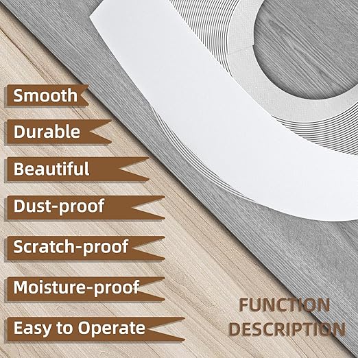 GSCIT Club White Edge Banding, 3/4 inch x 250ft Melamine Edge Banding with Hot Melt Adhesive Preglued Cabinet Edge Banding Flexible White Veneer Edging