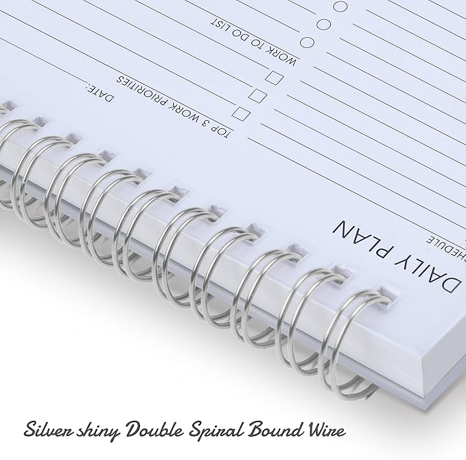 Daily Shedule Planner Hourly Appointment Planner Personal Organizer with Work To-Do List, Priorities 6.5 x 9.8