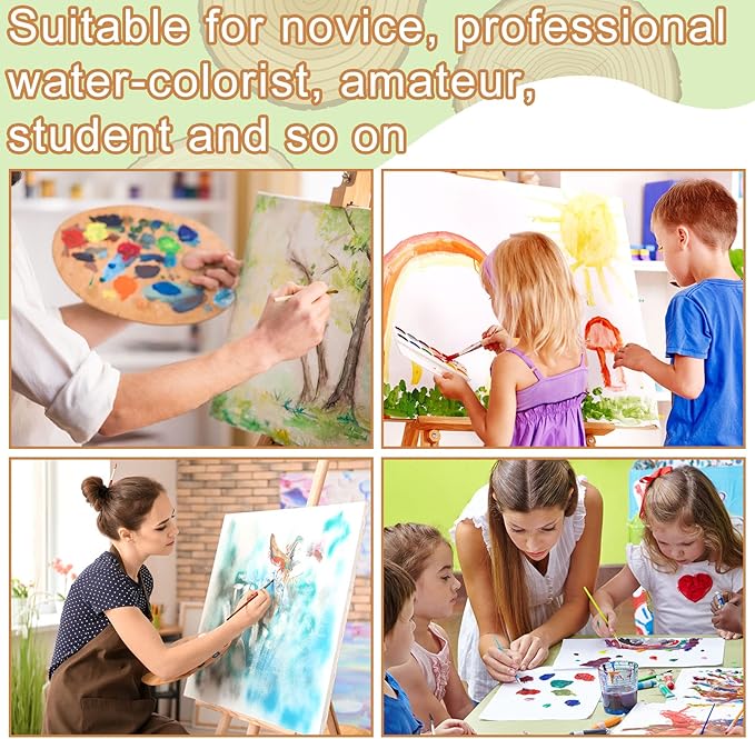 TaoBary 300 Pcs Watercolor Paper Sheet Bulk White Cold Press Paper Pack 110 lb 230 GSM Sketch Painting Watercolor Pad for Watercolorist Beginning Artists Adults Drawing Craft(6 x 6 Inch,230 GSM)