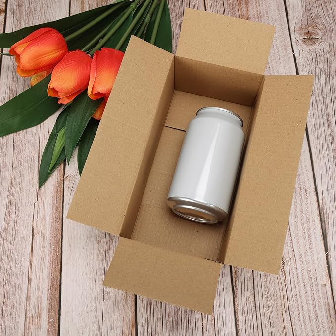 CRUGLA 40 Packs 8x4x3 Shipping Boxes for Small Business, Corrugated Cardboard Boxes Bulk for Shipping Packing Mailing