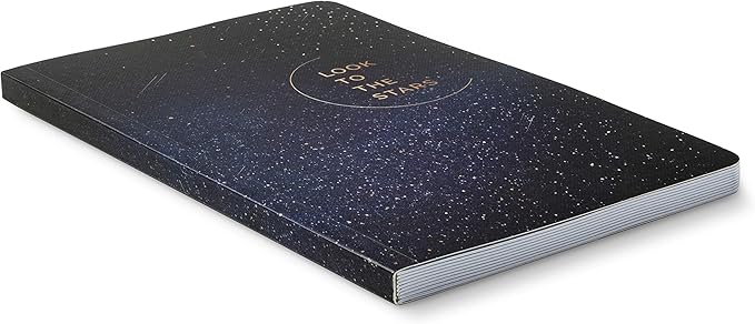 Compendium Softcover Journal - Look to the Stars – A Write Now Journal with 128 Lined Pages, 5”W x 8”H