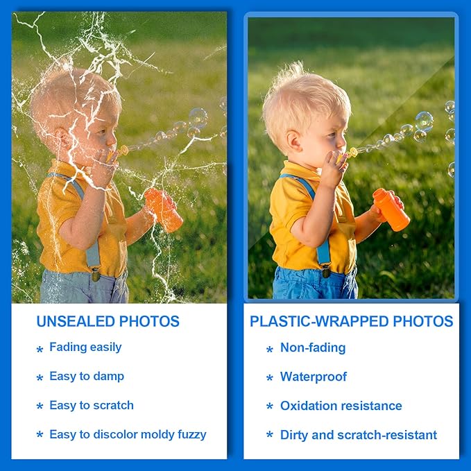 HERKKA 200 Pack Laminating Sheets, Holds 8.5 x 11 Inch Sheets, 3 Mil Clear Thermal Laminating Pouches 9 x 11.5 Inch Lamination Sheet Paper for Laminator, Round Corner Letter Size