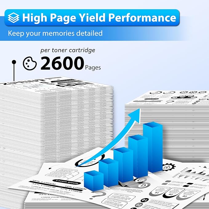 ZIPRINT 4-Pack TN660 Toner Cartridge Compatible with Brother Printer, TN-660 TN630 High Yield for HL-L2300D HL-L2305W HL-L2320D HL-L2360DW HL-L2380DW DCP-L2540DW DCP-L2520DW MFC-L2700DW MFC-L2740DW