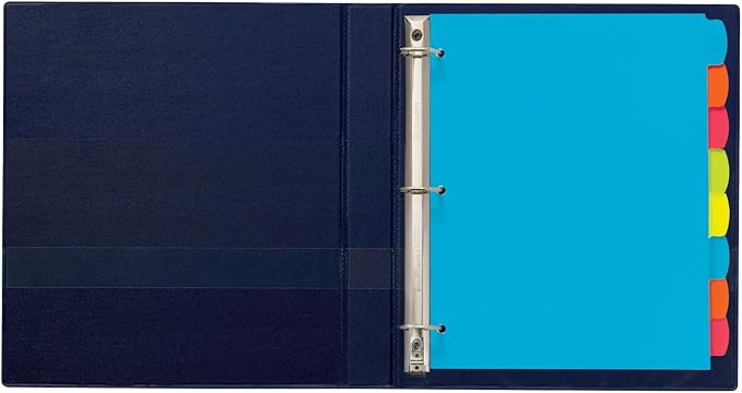 Avery Big Tab Write & Erase Durable Plastic Dividers for 3 Ring Binders, 8-Tab Set, Bright Multicolor, 1 Set (16130)