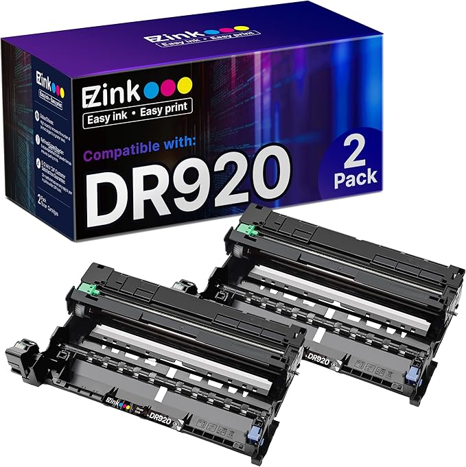 E-Z Ink Remanufactured Drum Unit Replacement for Brother DR920 Drum Unit DR-920 DR920 High Yield to use with HL-L6210DW HL-L5210DW HL-L6210DWT HL-L5210DN HL-L5210DWT Printer, 2 Black