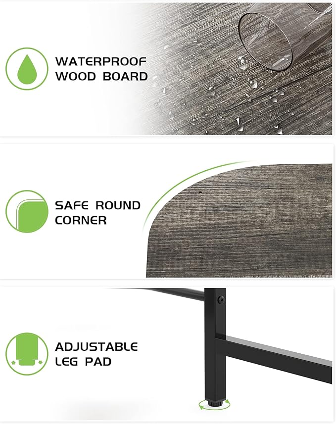 Teraves Reversible L Shaped Desk with Large Surface, 69 Inch Sturdy Corner Desk with Storage Shelves, Premium Office Computer Desk Workstation for Home Office Gaming