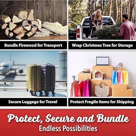 2 Pack Industrial Strength Mini Hand Stretch Wrap 5" 1000 Ft Roll 80 Gauge Thick, Shrink Wrap Roll for Moving Supplies, Furniture, Pallets, Plastic Wrap for Packing, Heavy Duty Stretch Film