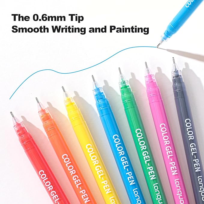 Gel Pens for Adult Coloring Books, 99 Colors Set Gel Colored Pens Marker, Perfect Gel Pens for Adult Drawing Doodling Journaling, Art Supplies and DIY Crafts