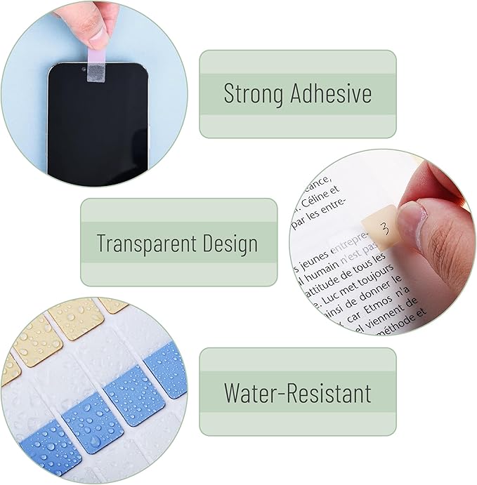 Mr. Pen- Sticky Index Tabs, 480 Pcs, Pastel Sticky Tabs for Notebooks, Page Markers