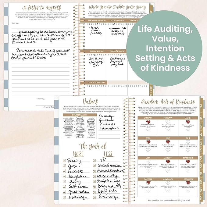 bloom daily planners 2026 Pocket Planner - 4” x 6” - (January 2026 - December 2026) - MINI Weekly/Monthly Agenda Organizer & Calendar Book - Checkered